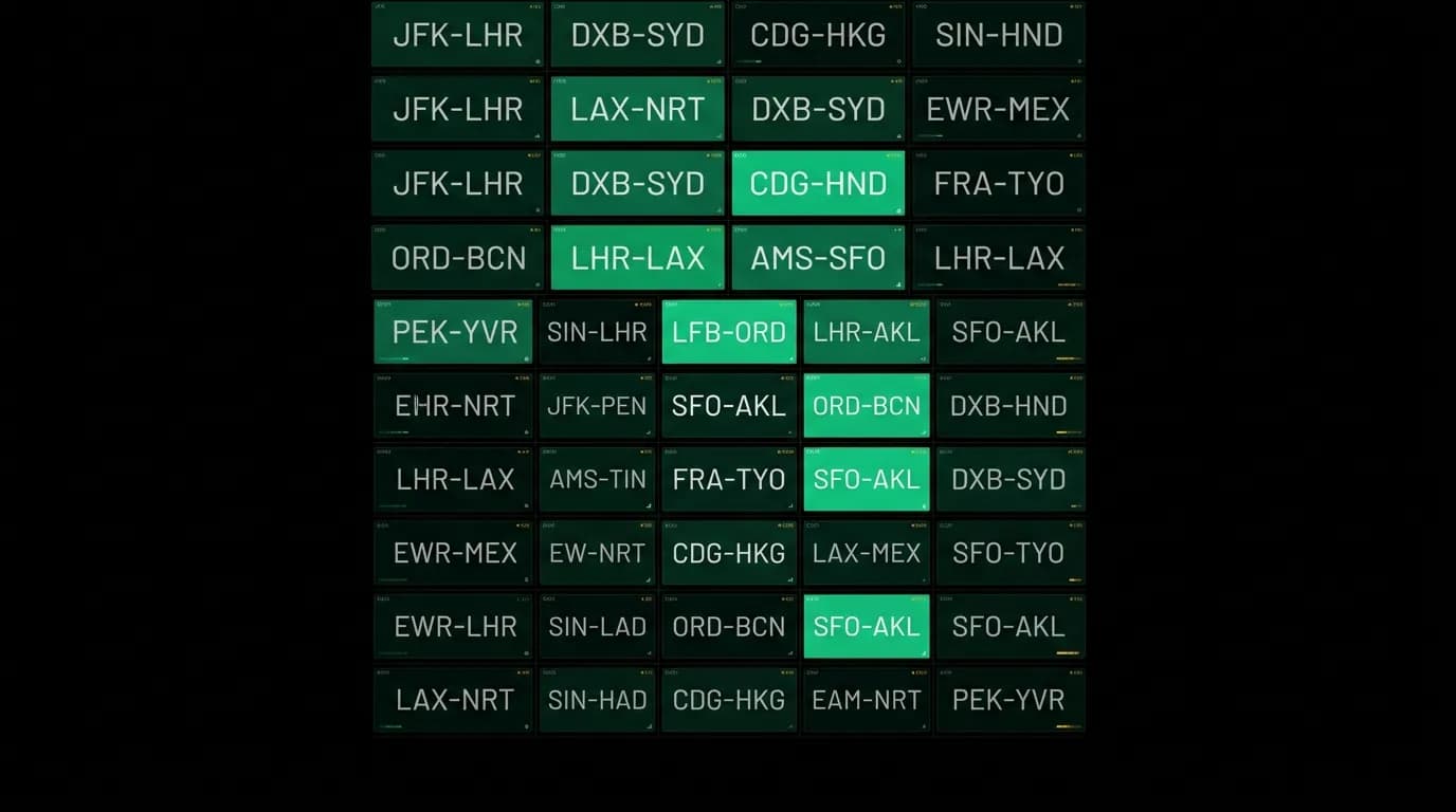 Seasonal Pricing Intelligence for 50 Top Routes
