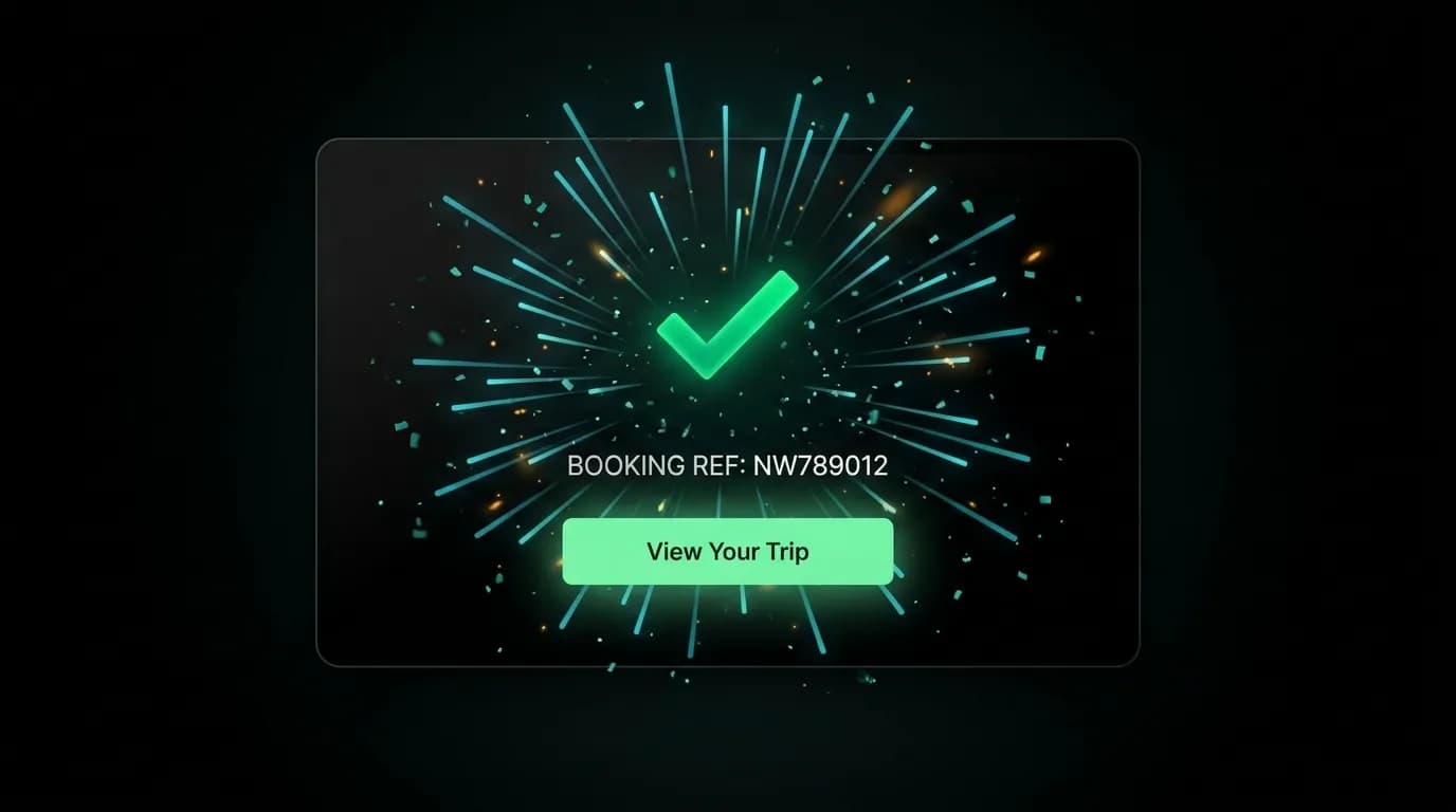 Designing the Booking Confirmation Moment