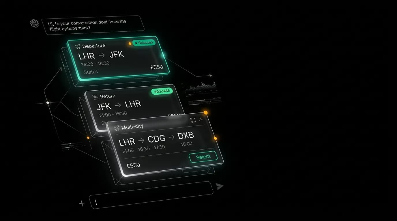 Designing Rich Message Cards for AI Travel Chat