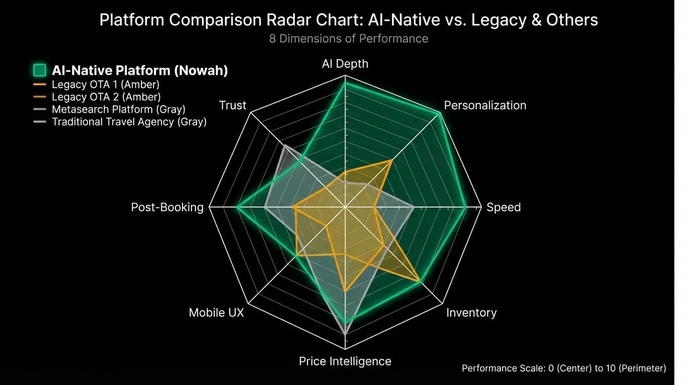 Five booking platforms compared across eight capability dimensions