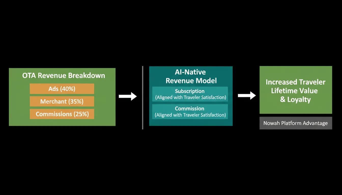 OTA revenue sources against AI-native revenue sources