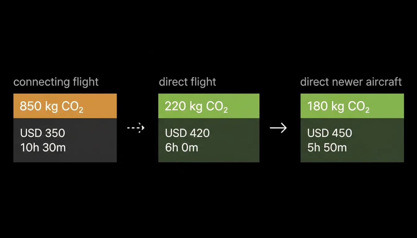 The gap between wanting to fly greener and doing it