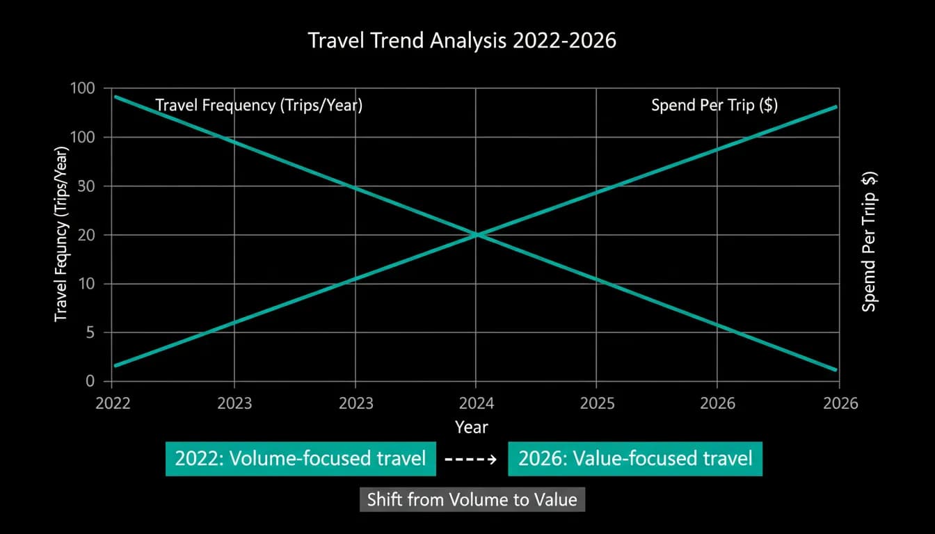 Trips falling as spend per trip rises