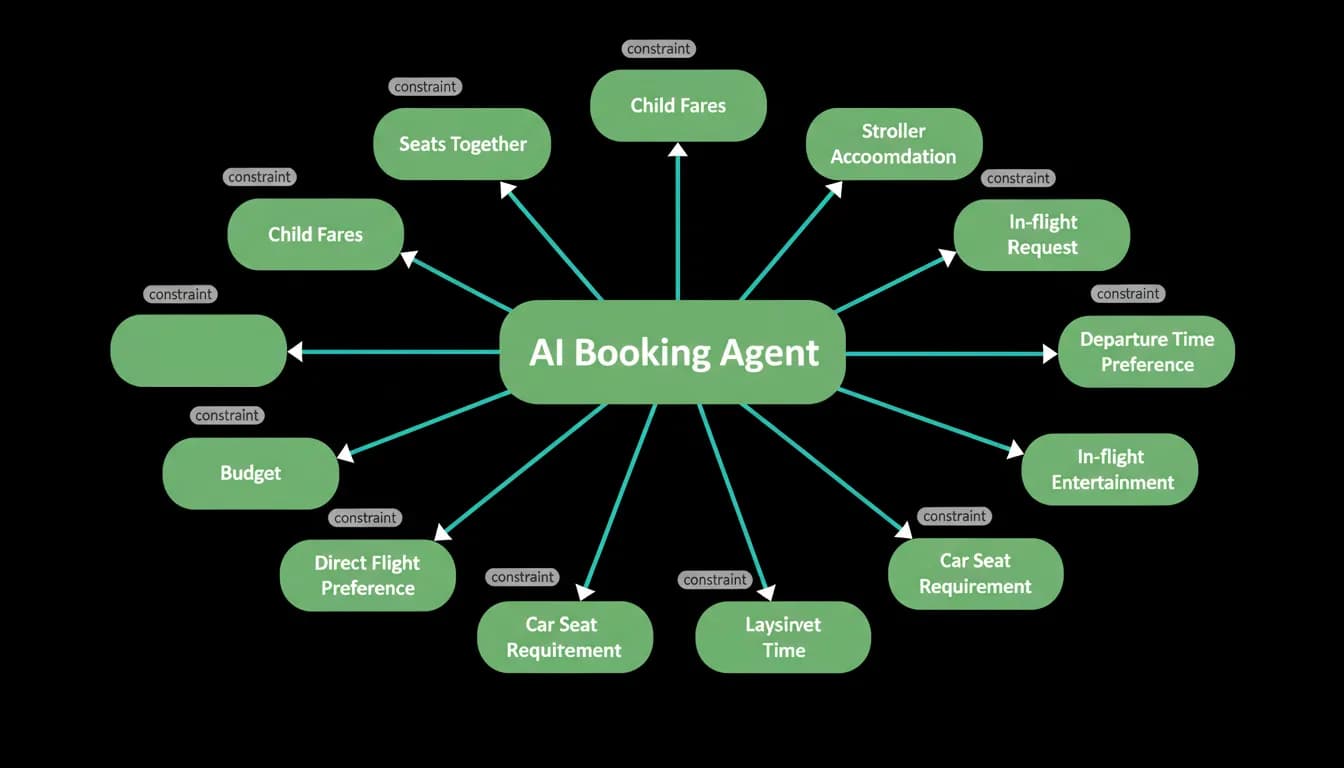 Twelve constraints behind one family booking