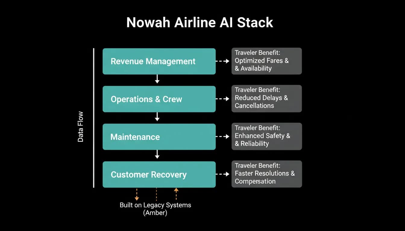 The four layers of AI inside an airline