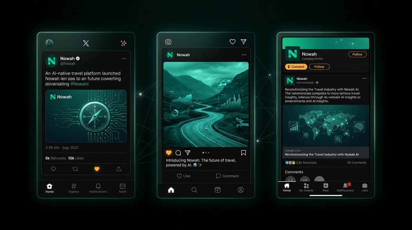 Social Media Launch Strategy for AI Travel Products