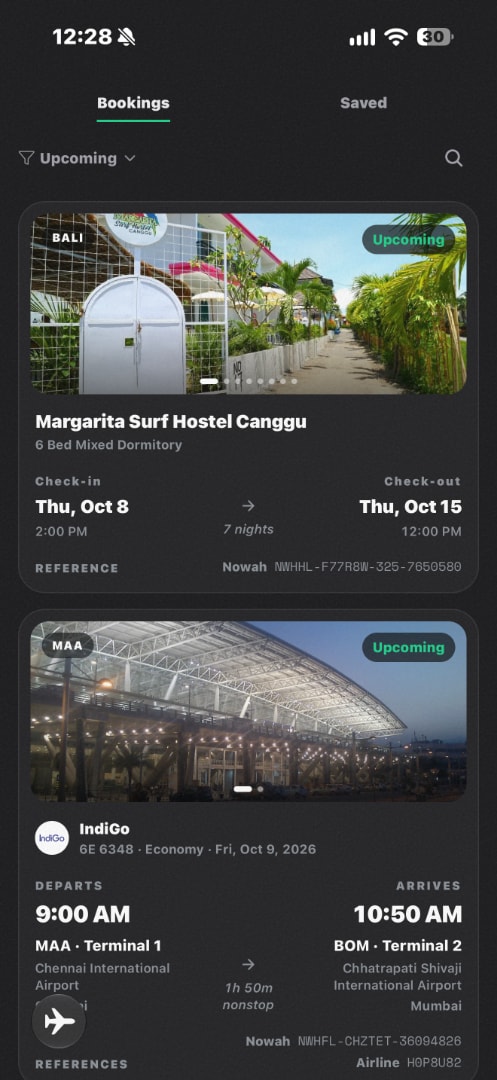 Bookings in Nowah