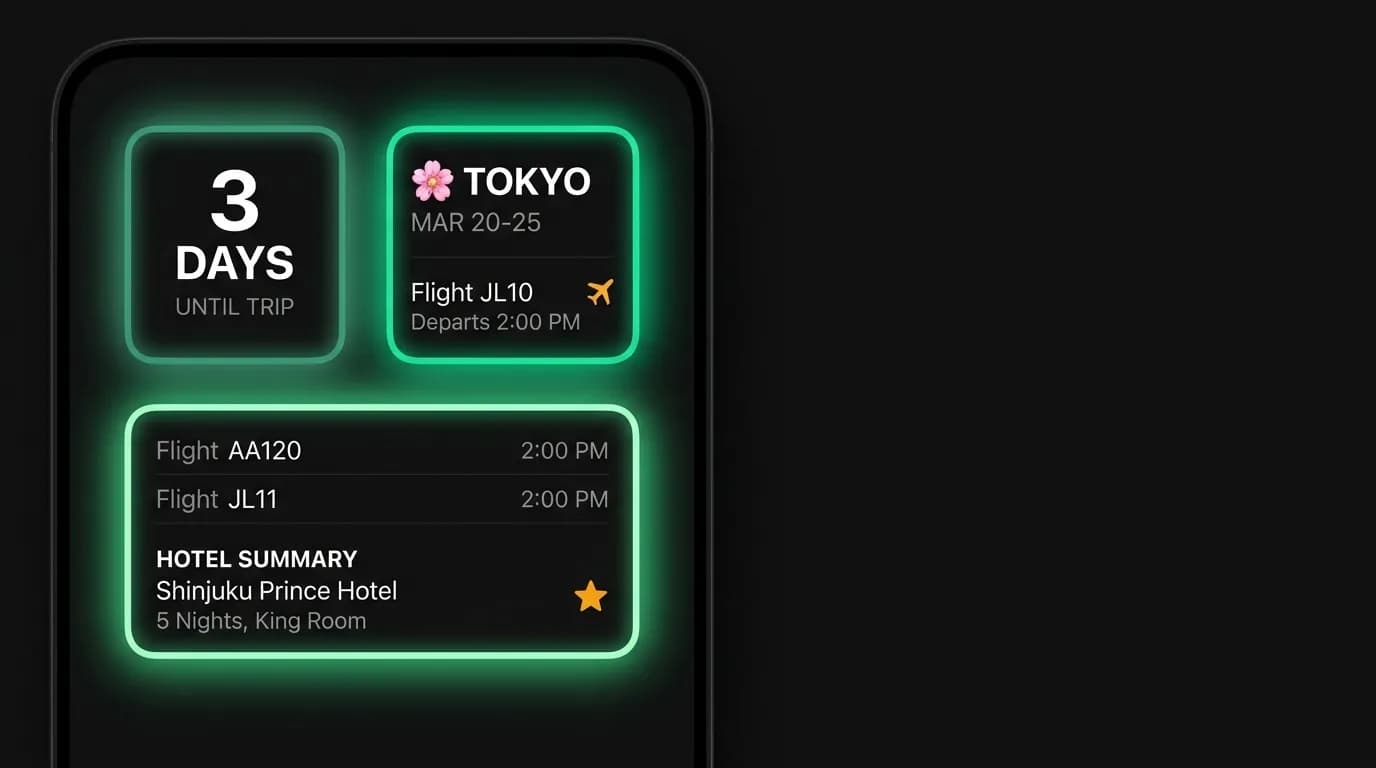 Designing the Travel App Widget