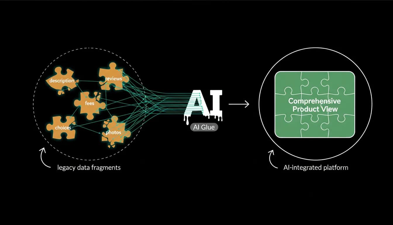 Five broken parts of hotel search, reassembled by AI
