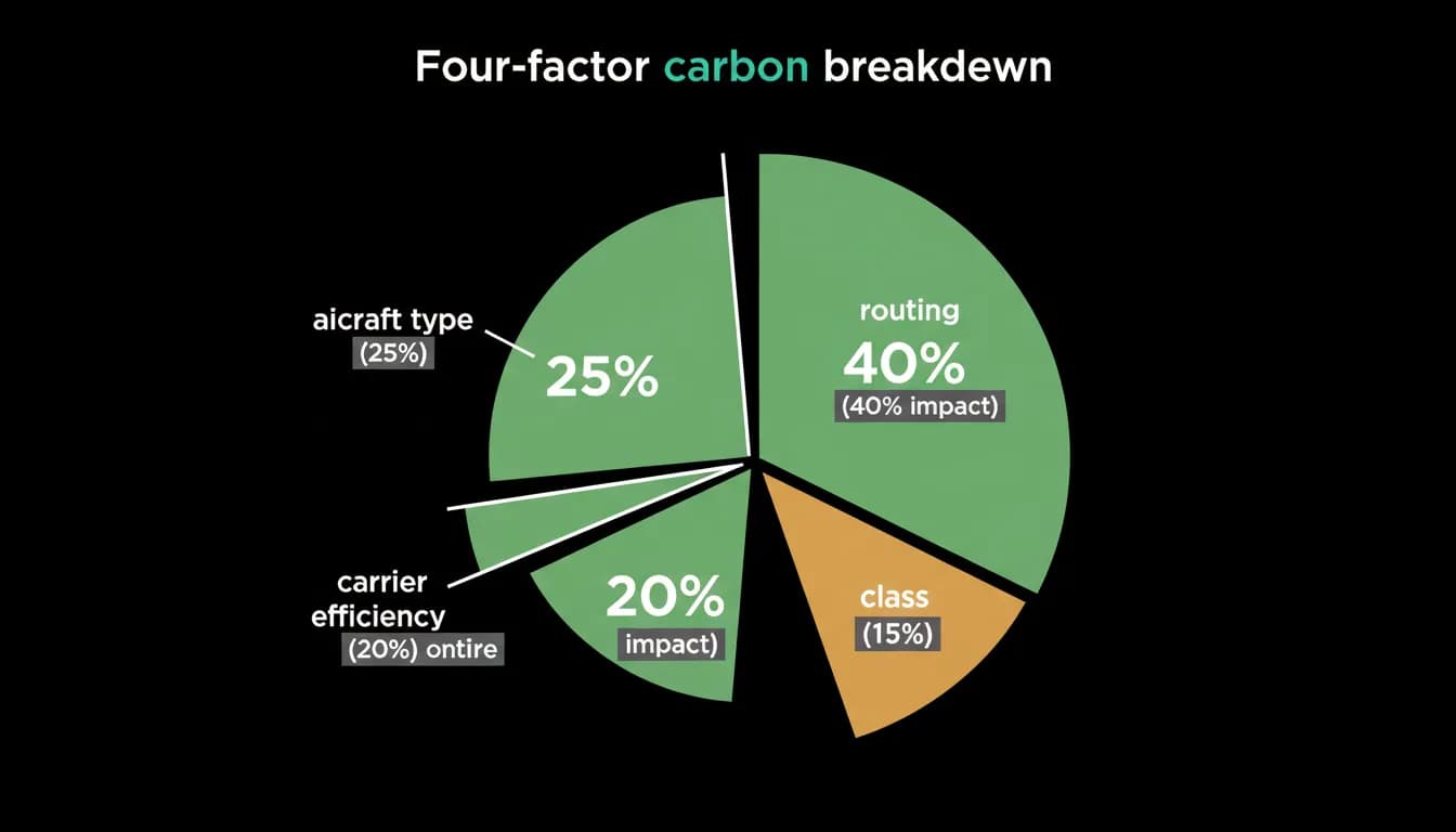 The four factors that drive a flight's emissions