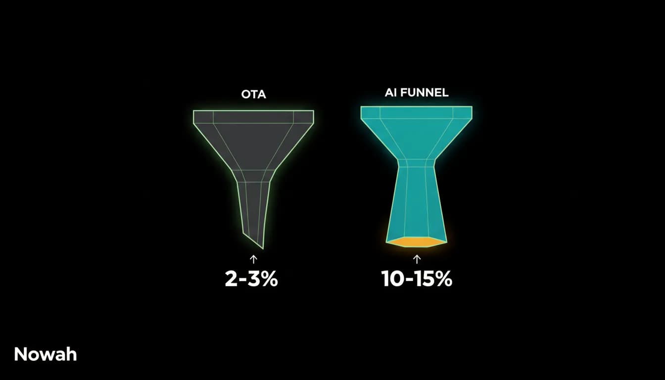 Travel Booking Conversion Rates: Why AI Agents Convert 5x Better