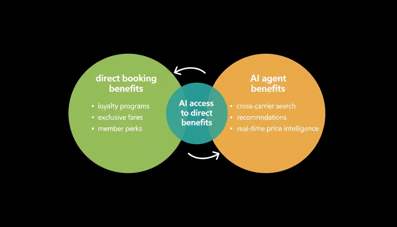 What direct booking and an AI agent each bring