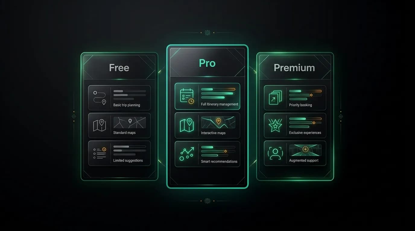 Pricing design for Nowah subscription tiers