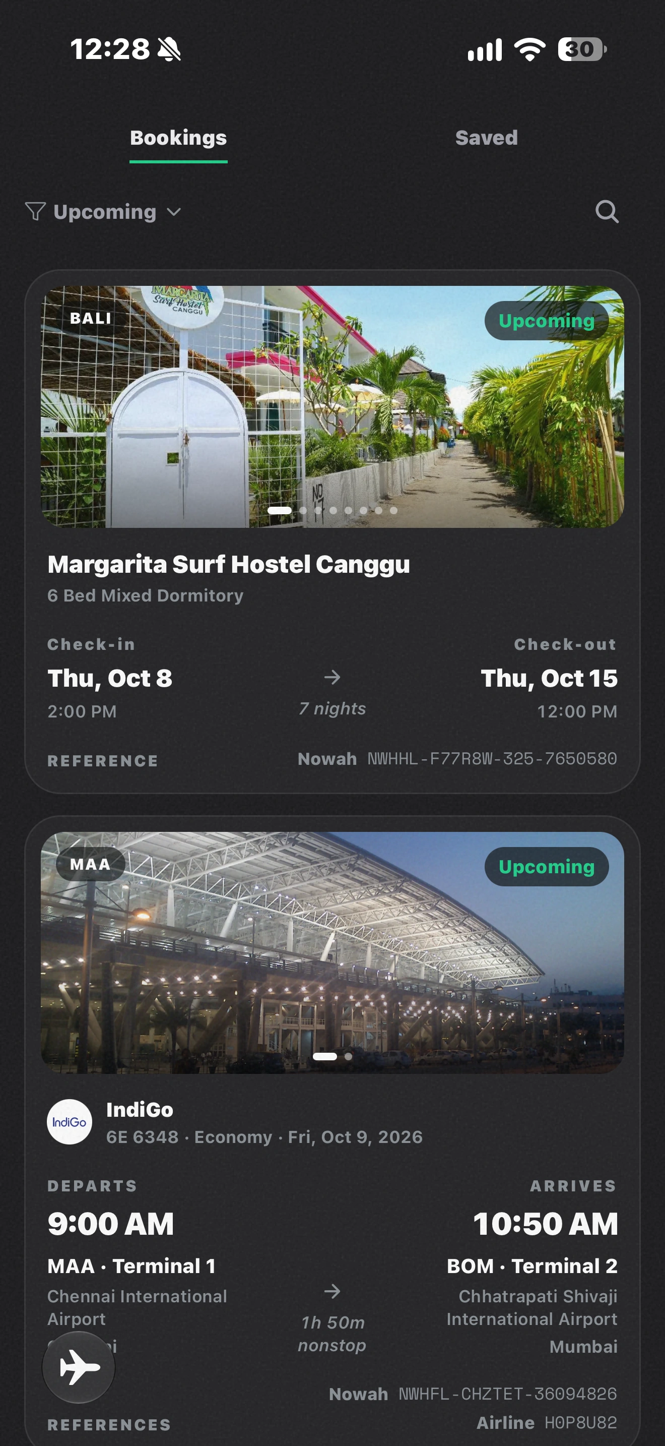 Bookings in Nowah